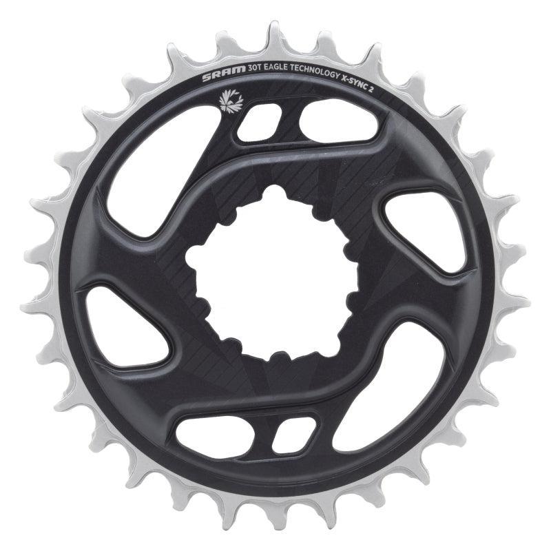 SRAM GX Eagle C1 Chainring Teeth: 30 Speed: 11/12 BCD: Direct Mount Aluminum Grey 3mm