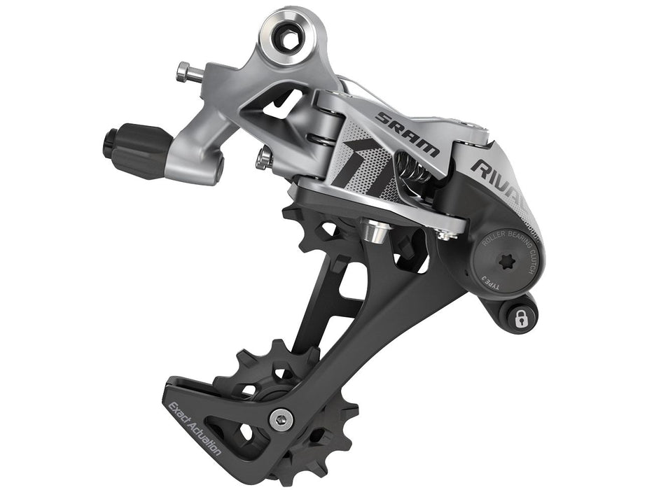 SRAM Rival 1 Rear Derailleur - 11 Speed Long Cage Black/Silver