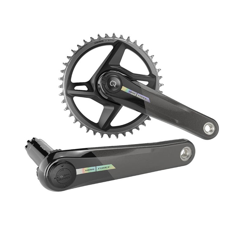 SRAM Force D2 1x Power Meter Crankset Speed: 12 Spindle: 28.99mm BCD: Direct Mount 40 DUB 167.5mm Black Road Disc
