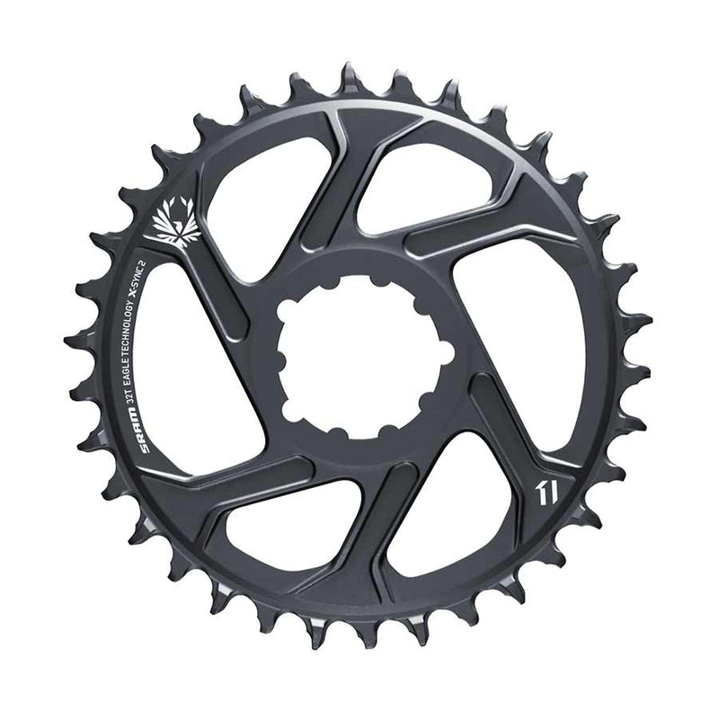 SRAM GX Eagle C1 Chainring Teeth: 32 Speed: 11/12 BCD: Direct Mount Aluminum Grey 6mm