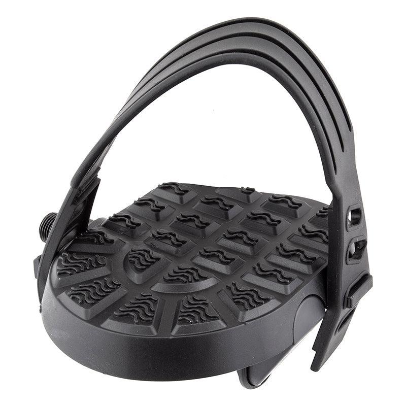 Sunlite Flat Form I Exerciser Pedals 9/16` Loose Ball Black Toe Straps