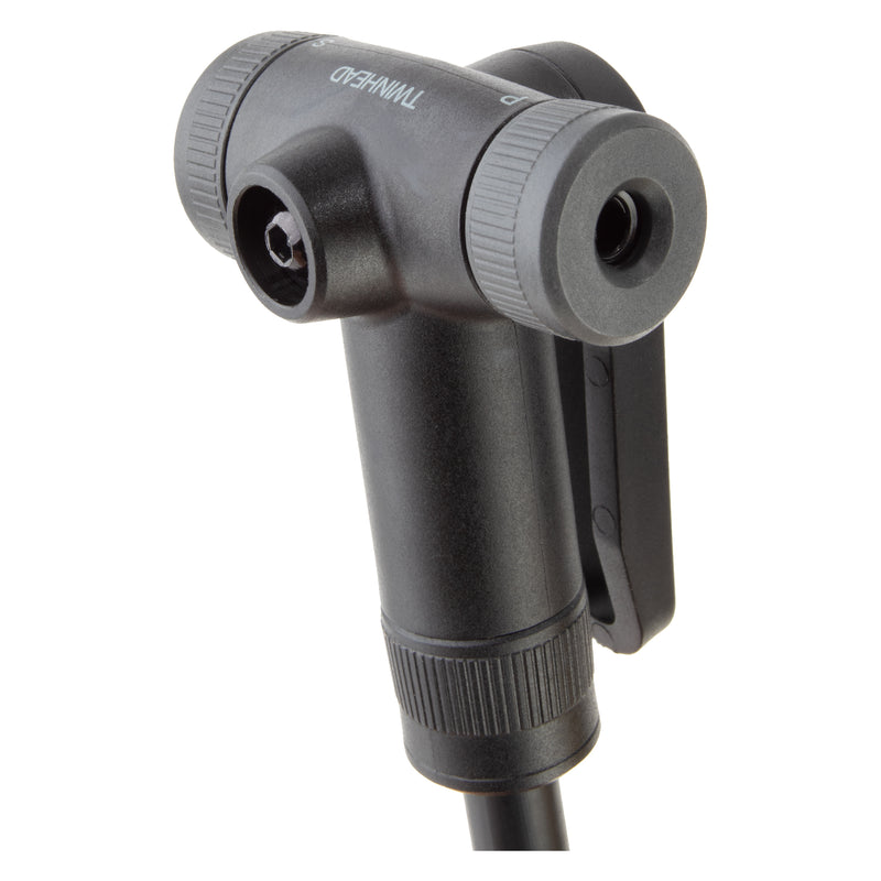 Topeak JoeBlow Sport 2Stage Floor Pump - 160psi / 11bar 3" Gauge 2-Stage Switch Pressure Gauge TwinHead DX5 YLW/BLK