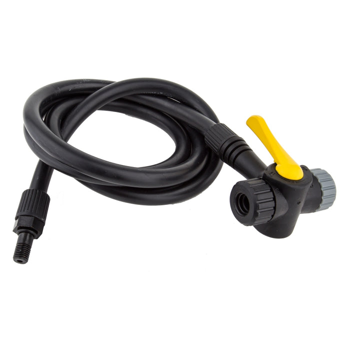 Topeak TwinHead Schrader/Presta Valve Adaptor 38" Hose Retrofits Most Pumps