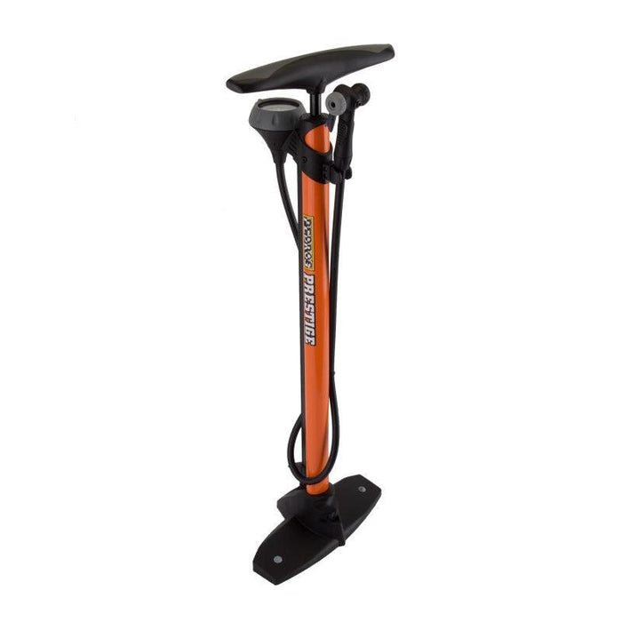 Pedro's Prestige Floor Pump Orange/Black