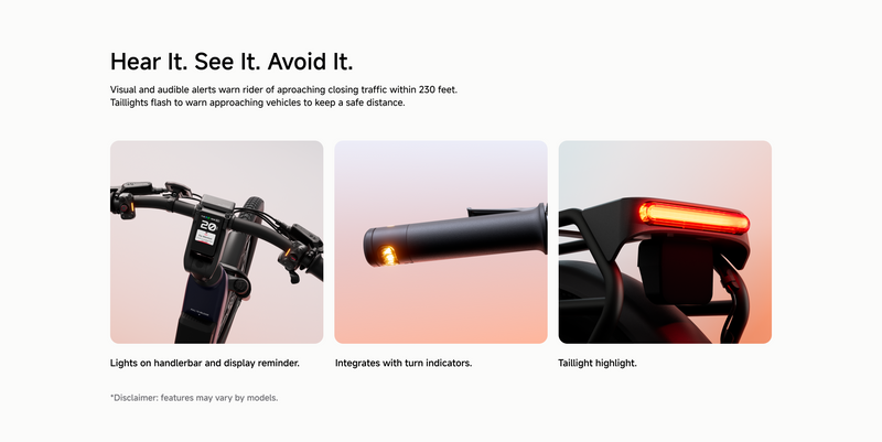 Segway E-Bike Rearview Radar
