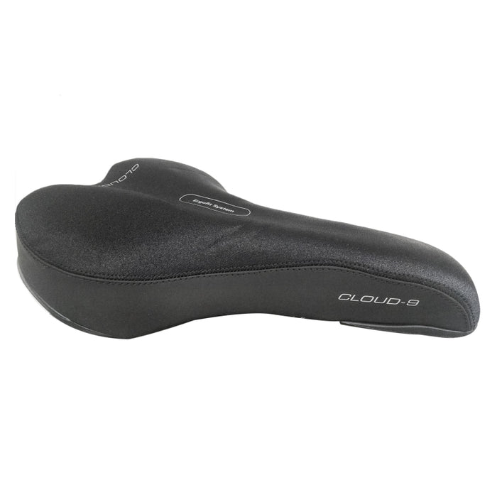 Cloud-9 Sport Anatomic Mens  Steel Multi-Stage Foam Lycra None Black 10.75x6.25`