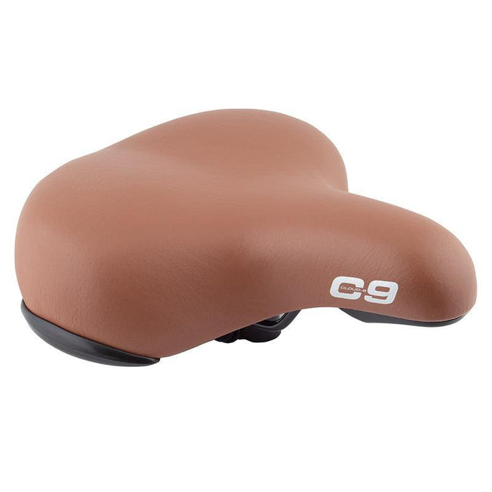 Cloud-9 Support XL Cruiser Steel Multi-Stage Foam Soft Touch Vinyl Elastomer Suspension Brown 11x12.25`