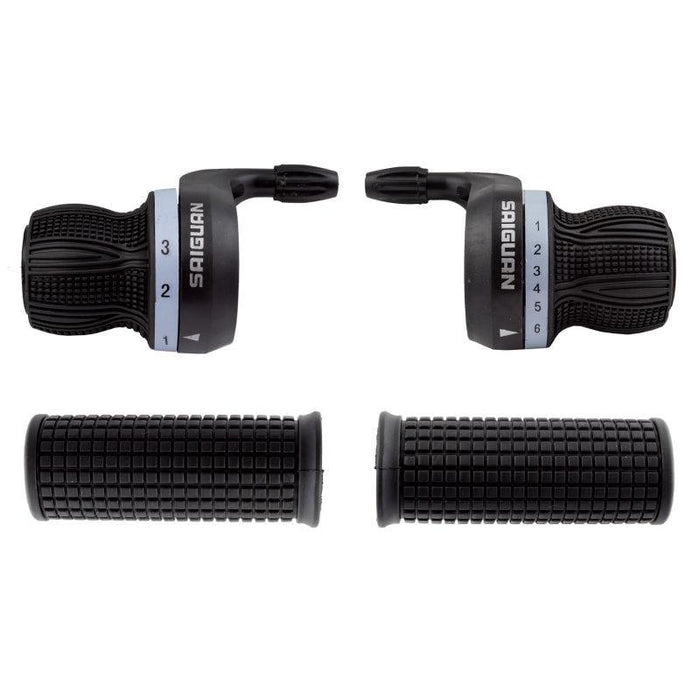 Sunlite UtiliT Sport Twist Shifter  Pair 3x6sp 2 to 1 Blk