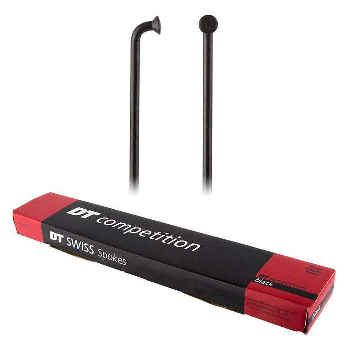 DT Swiss Competition Spoke: 2.0/1.8/2.0mm 267mm J-bend Black Box of 100