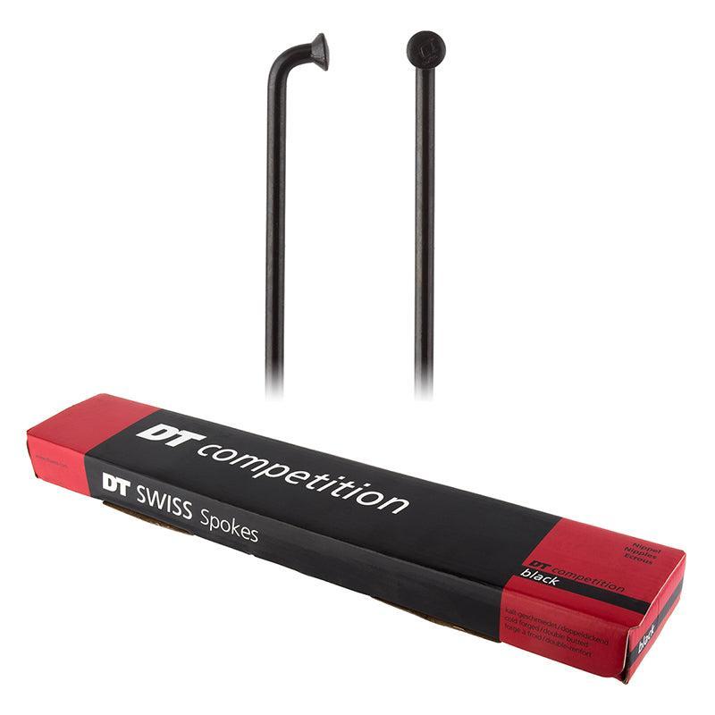 DT Swiss Competition Spoke: 2.0/1.8/2.0mm 292mm J-bend Black Box of 100