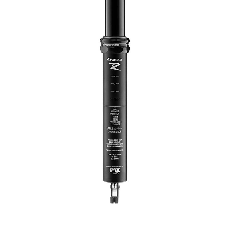 RaceFace Turbine SL Dropper Seatpost  - 30.9 100mm Travel Black
