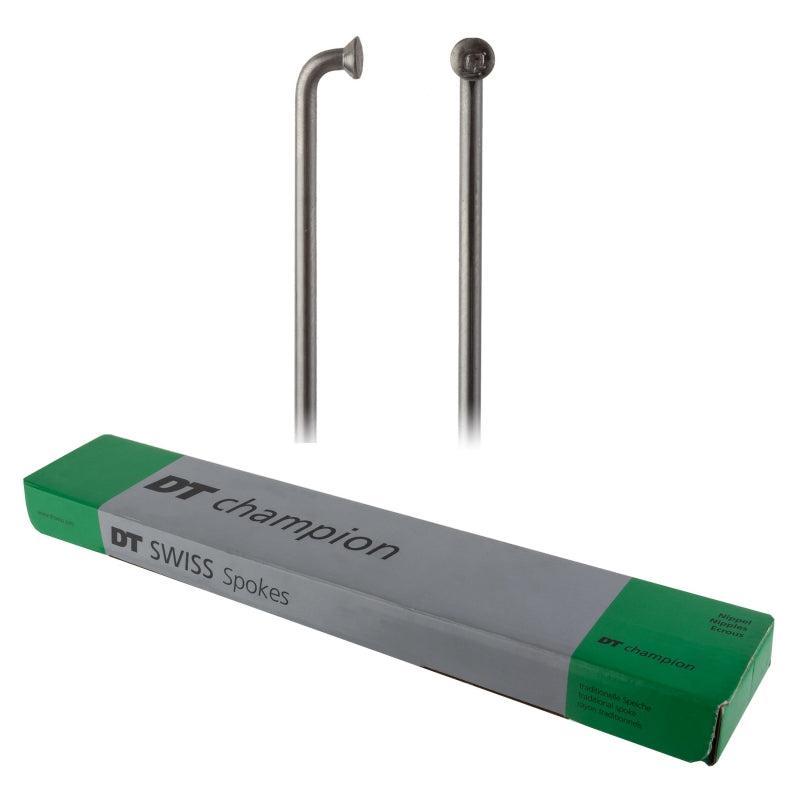 DT Swiss Champion Spoke: 2.0mm 276mm J-bend Silver Box of 100