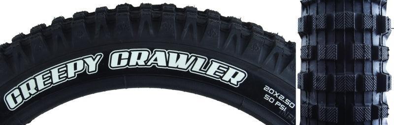 Maxxis Creepy Crawler Tire - 20 x 2.5 Clincher Wire BLK Super Tacky Trials Rear