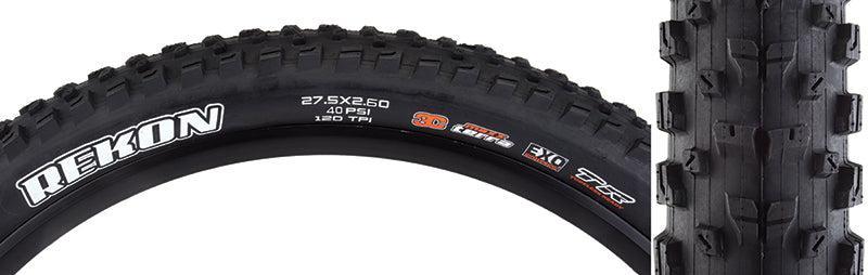Maxxis Rekon Tire - 27.5 x 2.6 Tubeless Folding Black 3C MaxxTerra EXO
