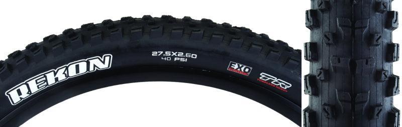 Maxxis Rekon Tire - 27.5 x 2.6 Tubeless Folding Black Dual EXO