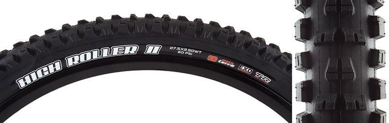 Maxxis High Roller II Tire - 27.5 x 2.5 Tubeless Folding BLK 3C MaxxTerra EXO Wide Trail