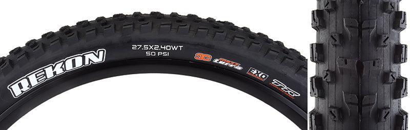 Maxxis Rekon Mountain Tire 27.5''x2.40 Folding Tubeless Ready 3C Maxx Terra EXO 60TPI Black