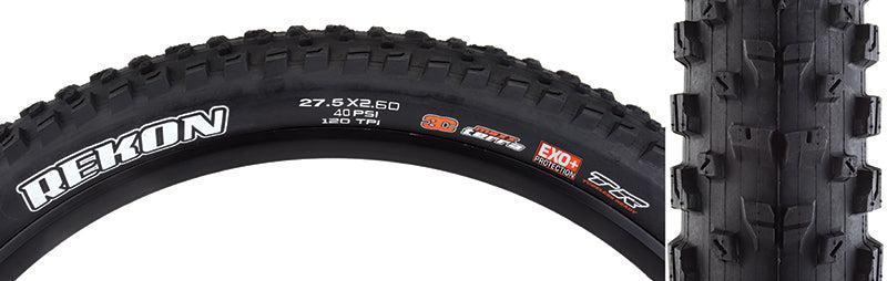 Maxxis Rekon Tire - 27.5 x 2.6 Tubeless Folding Black 3C MaxxTerra EXO+
