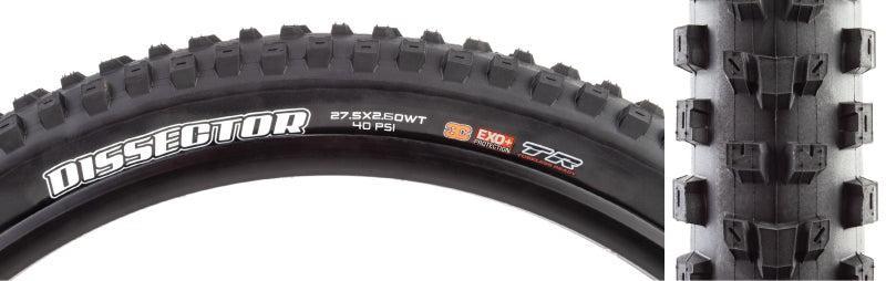 Maxxis Dissector Tire - 27.5 x 2.6 Tubeless Folding BLK 3C MaxxTerra EXO+ Wide Trail