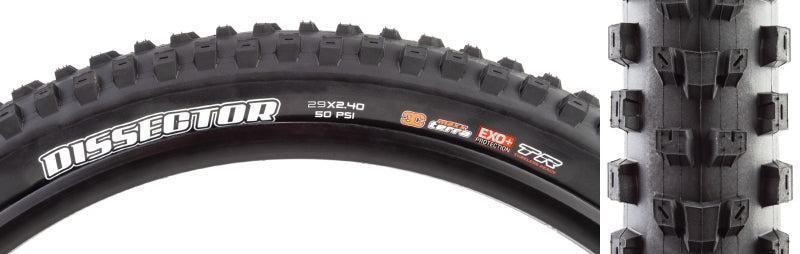 Maxxis Dissector Tire - 29 x 2.4 Tubeless Folding BLK 3C Terra EXO+ Wide Trail
