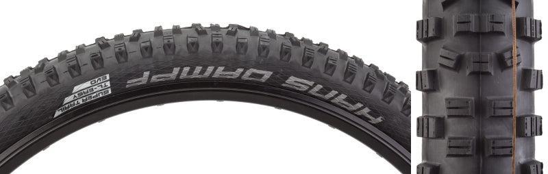Schwalbe Hans Dampf II Addix Mountain Tire 275x2.35 Folding Tubeless Ready Addix Soft SnakeSkin 67TPI Black