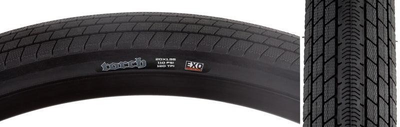 Maxxis Torch Tire - 20 x 1.95 Clincher Folding Black Dual EXO