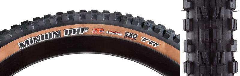 Maxxis Minion DHF Tire - 27.5 x 2.3 Tubeless Folding BLK/Dark Tan 3C MaxxTerra EXO