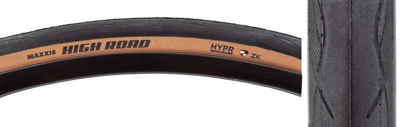 Maxxis High Road Tire - 700 x 28 Clincher Folding Black/Tan HYPR K2