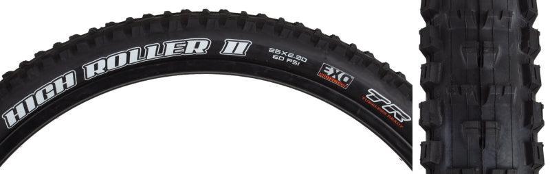 Maxxis High Roller II Mountain Tire 26''x2.30 Folding Tubeless Ready Dual EXO 60TPI Black