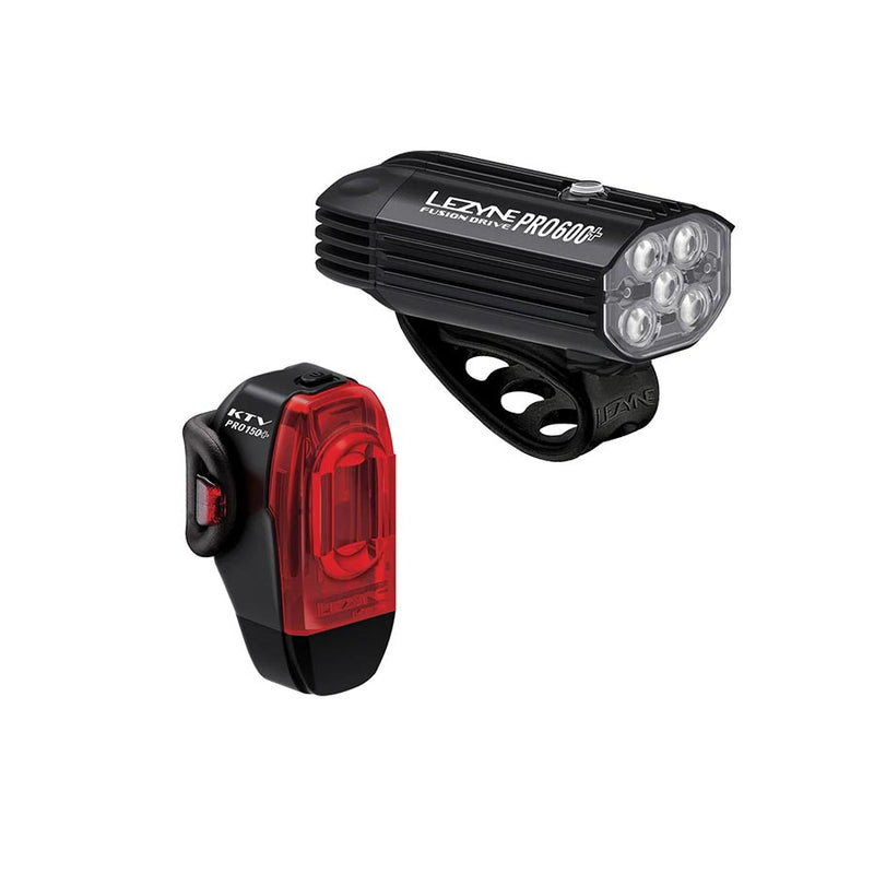 Lezyne Fusion Drive Pro 600+/KTV Drive Pro+ Light Set - Black