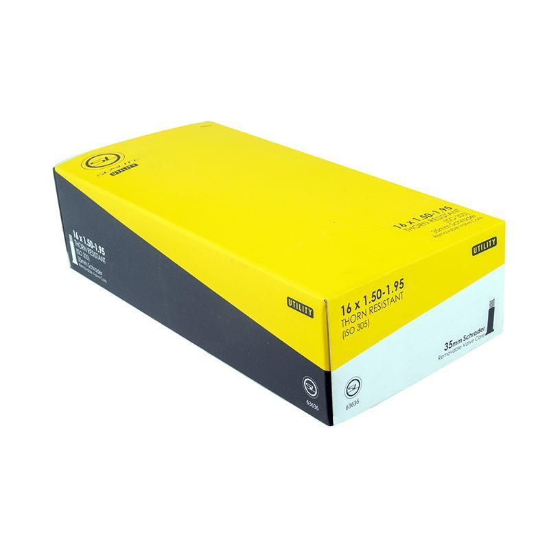 Sunlite Utili-T Thorn Resistant Schrader Valve Tubes 16x1.50-1.95 SV 35mm 0d Smooth Removable 39mm 3.7mm/1.7mm