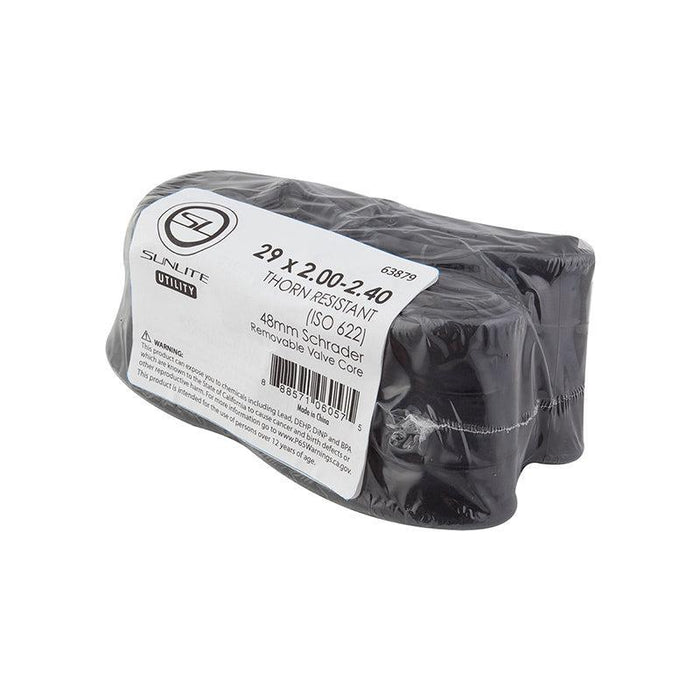 Sunlite Utili-T Bulk Thorn Resistant Schrader Valve 29x2.00-2.40 SV 48mm 0d Smooth Removable 56.5mm 3.7mm/1.7mm