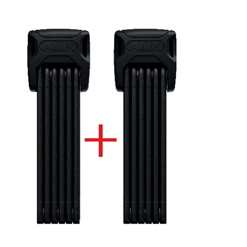 Abus Bordo XPlus 6000K Twinset Folding Lock Key 90cm 3' 5mm Black