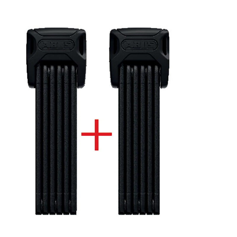 Abus Bordo XPlus 6000K Twinset Folding Lock Key 120cm 3.9' 5mm Black