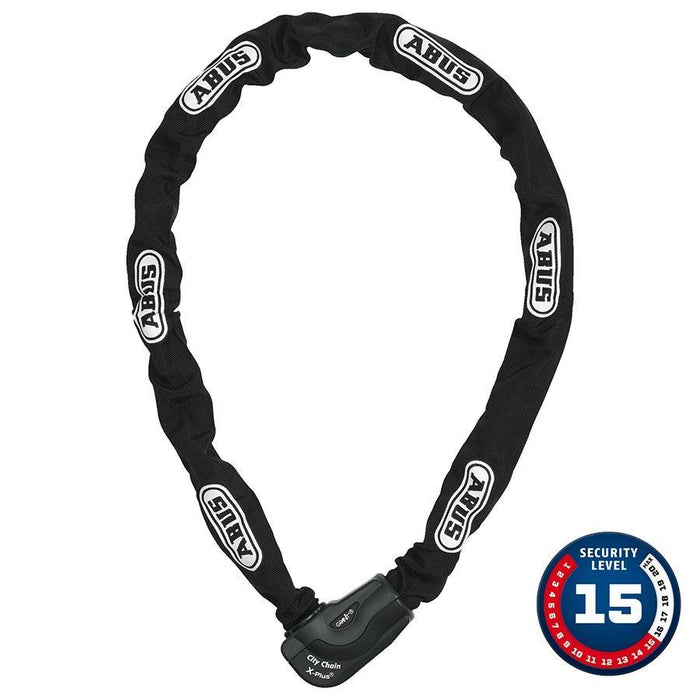 Abus Granit CityChain XPlus 1060K Chain Lock Key 10mm 140cm 4.6' Black