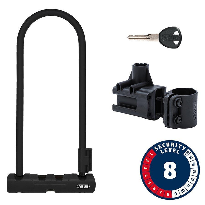 Abus Ultra 410K U-Lock Key 12mm 170x300mm 6.7''x11.8'' SH34 Black