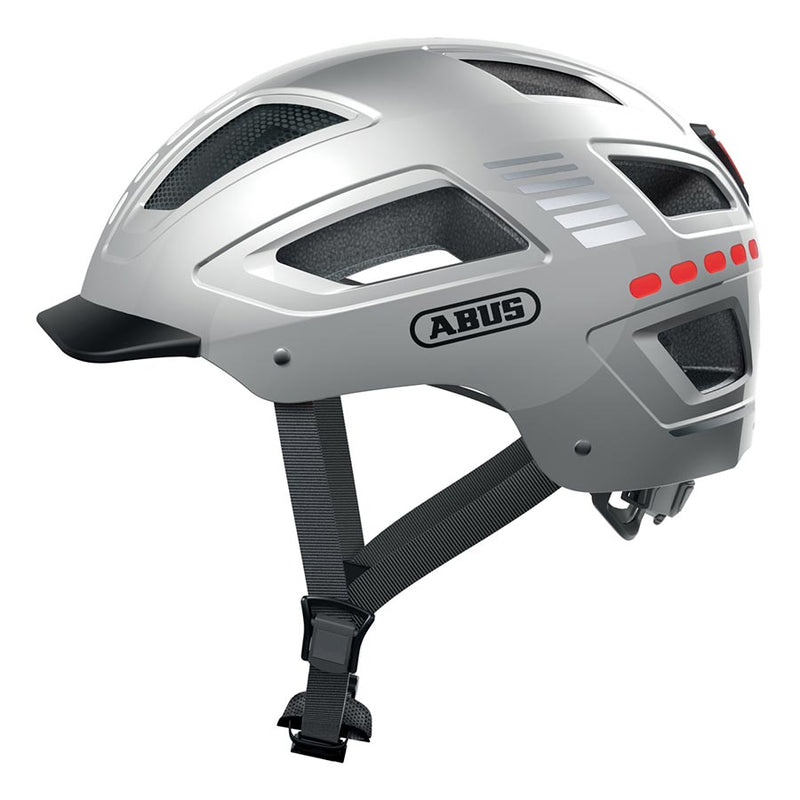 Abus Hyban 2.0 LED Helmet M 52 - 58cm Signal Silver