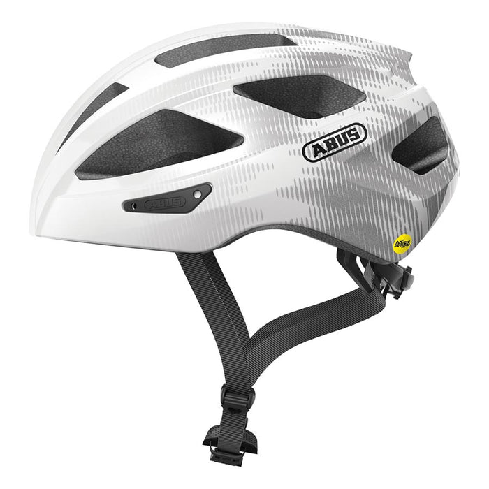 Abus Macator MIPS Helmet - White Silver Large