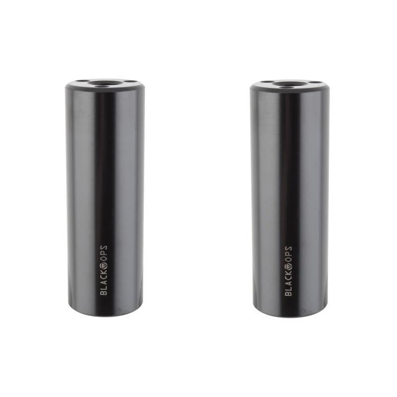 Black ops Brinck Axle Pegs 14mm - 3/8` Black 35mm Chromoly