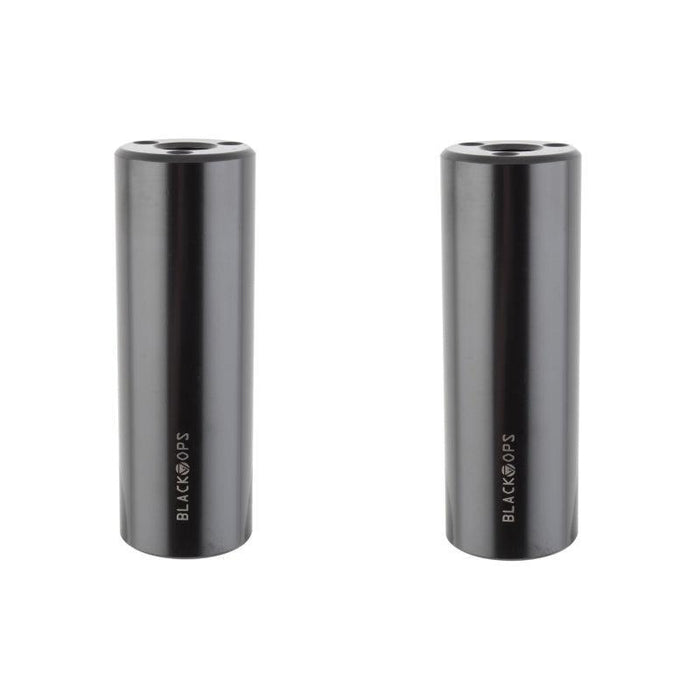 Black ops Brinck Axle Pegs 14mm - 3/8` Black 35mm Chromoly