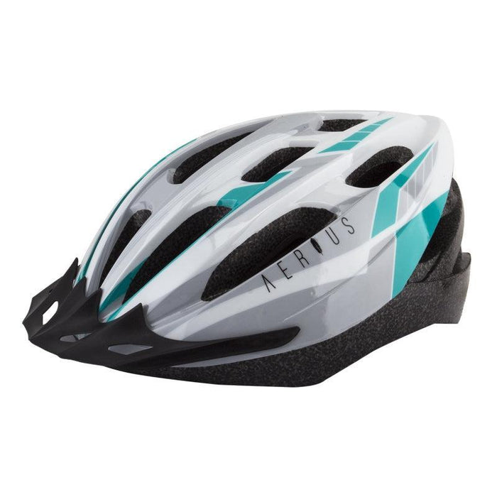Aerius V19-Sport All Purpose In-Mold Silver/Turquoise 19 Head Lock