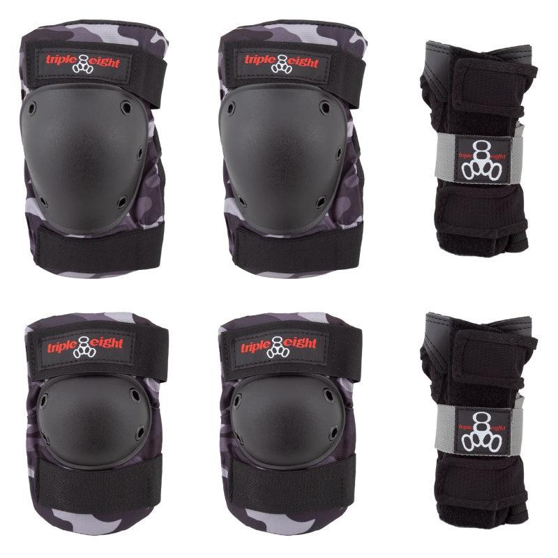Triple eight Saver Series 3-Pack Pad Set SM Unisex Charcoal Camo
