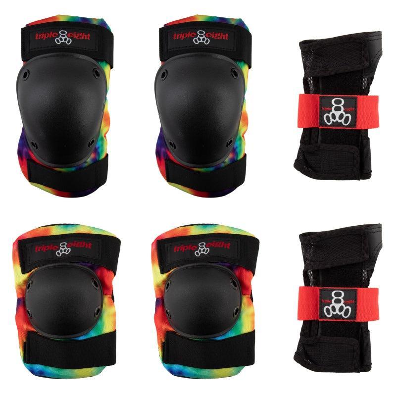 Triple eight Saver Series 3-Pack Pad Set LG Unisex Tie Dye