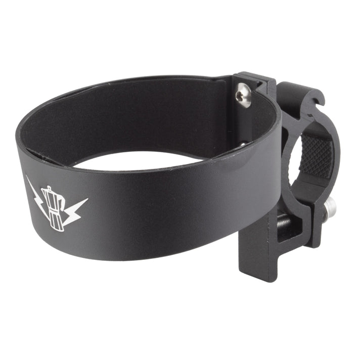 Portland Design Works Barista Cup Holder 26.0-31.8mm Handlebars Lightning/Moka Pot Design BLK