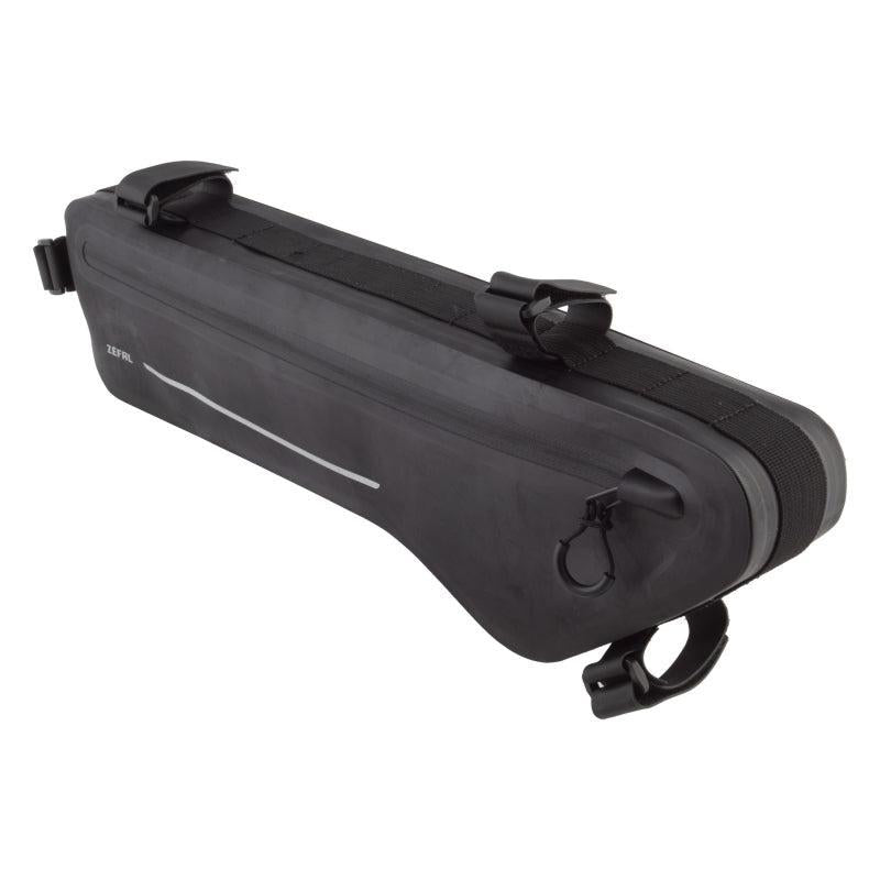 Zefal Z Adventure Frame Bag Velcro Straps 19.6x5.5x2.5` 256 c.i. Black