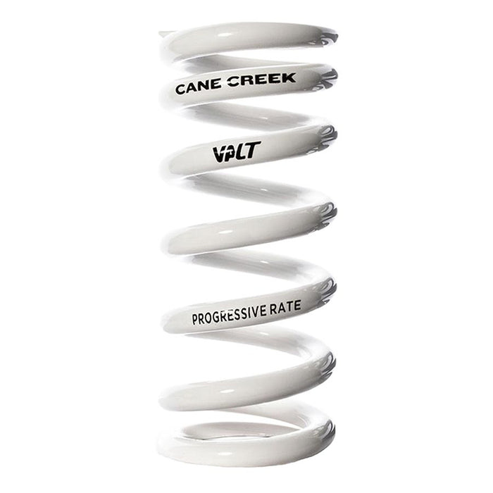 Cane Creek Progressive Rate VALT Lightweight Rear Shock Spring - 65mm x 550-670lbs White