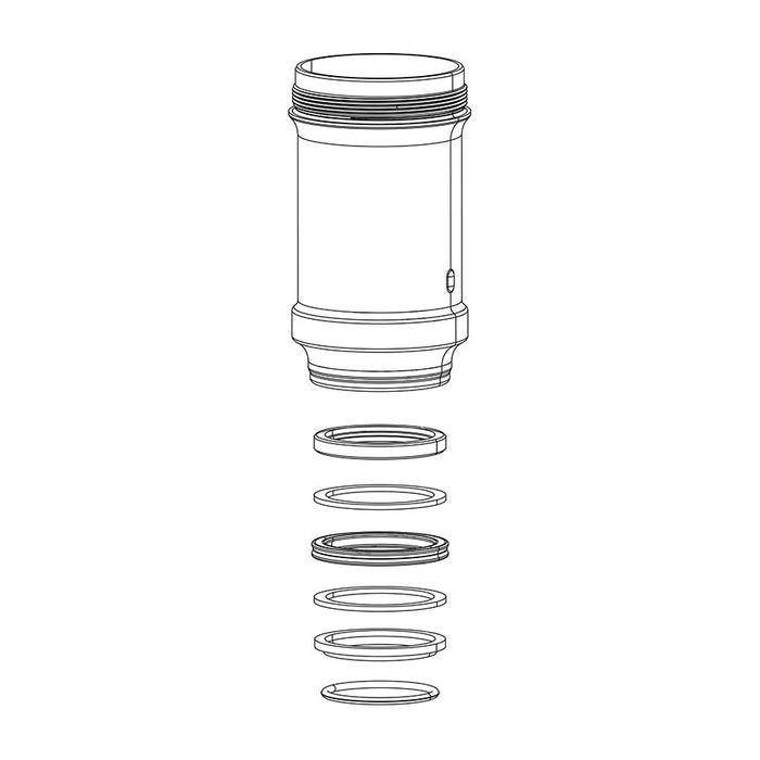 RockShox Monarch B1 C1 D1 Air Can Assembly 165x38 - Monarch B1 (Plus RL XX) C1 (R RT RT3) D1 (RT3)