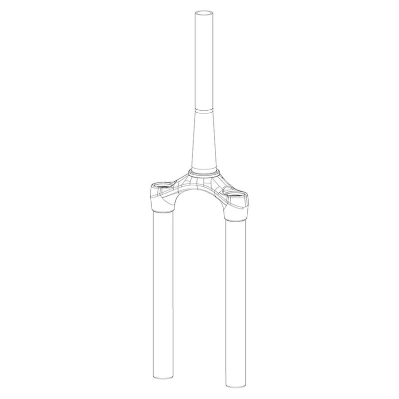 RockShox CSU - Reba Solo Air 29" Tapered Aluminum Steerer Diffusion BLK A7 130-150mm