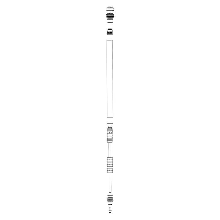 RockShox Solo Air Spring Assembly - 100 - 160mm Top Cap Spring Travel Spacers Shaft Bolt 35 Silver A1