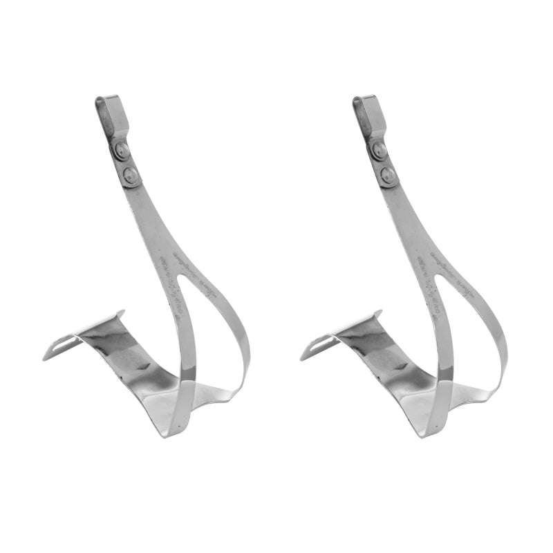 Zefal Classic Steel Toe Clips L/XL SIlver Steel